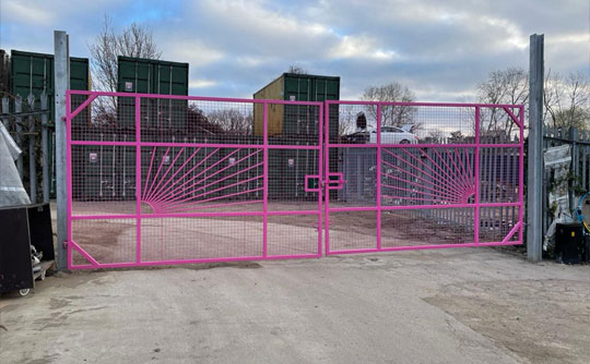 Yard security gates in Eastwood, Essex