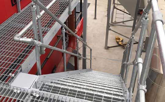 Access platform and staircase for industrial hoppers in Harlow, Essex