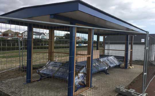 Seafront shelter in Shoebury, Essex